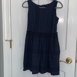 Navy blue Cotten dress